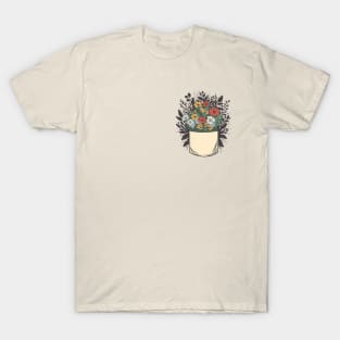 Flowers in the pocket T-Shirt